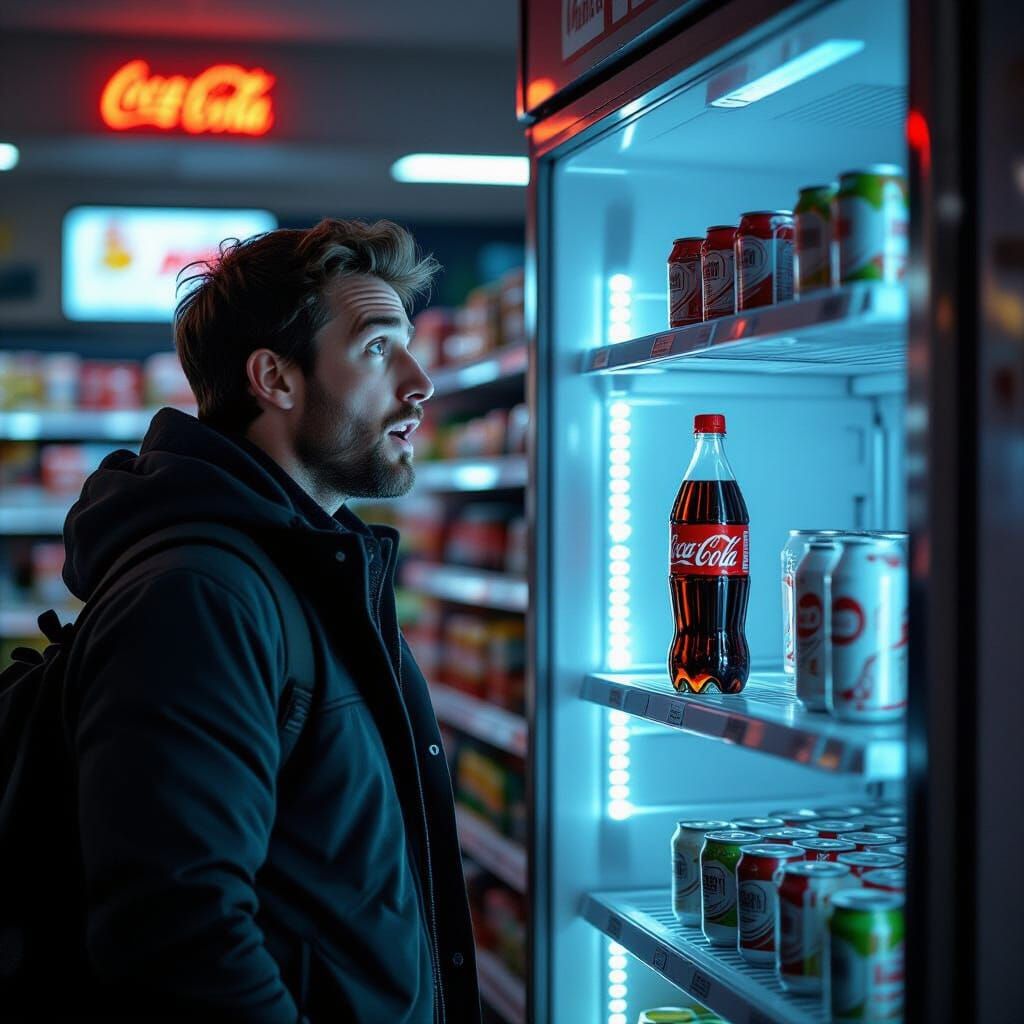 Man Discovers Last Coca-Cola Bottle in Empty Store