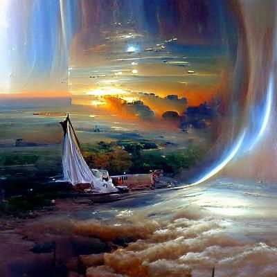 Ethereal Dreamscape in Oil Painting Style