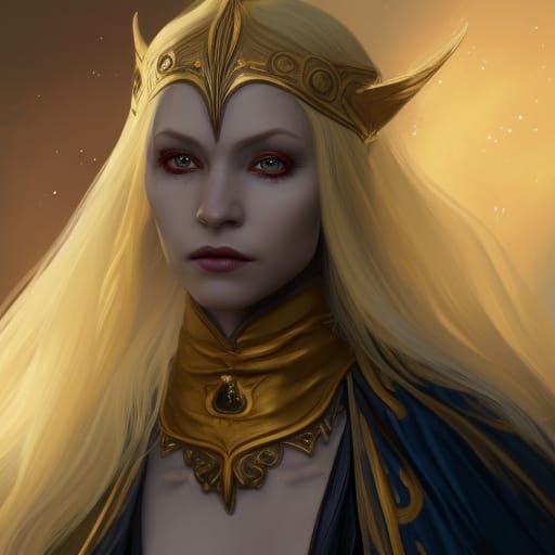 Elven Princess Portrait in Detailed Digital Painting