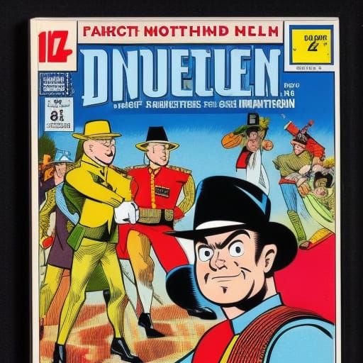 Vintage British Comic Strip Adventure