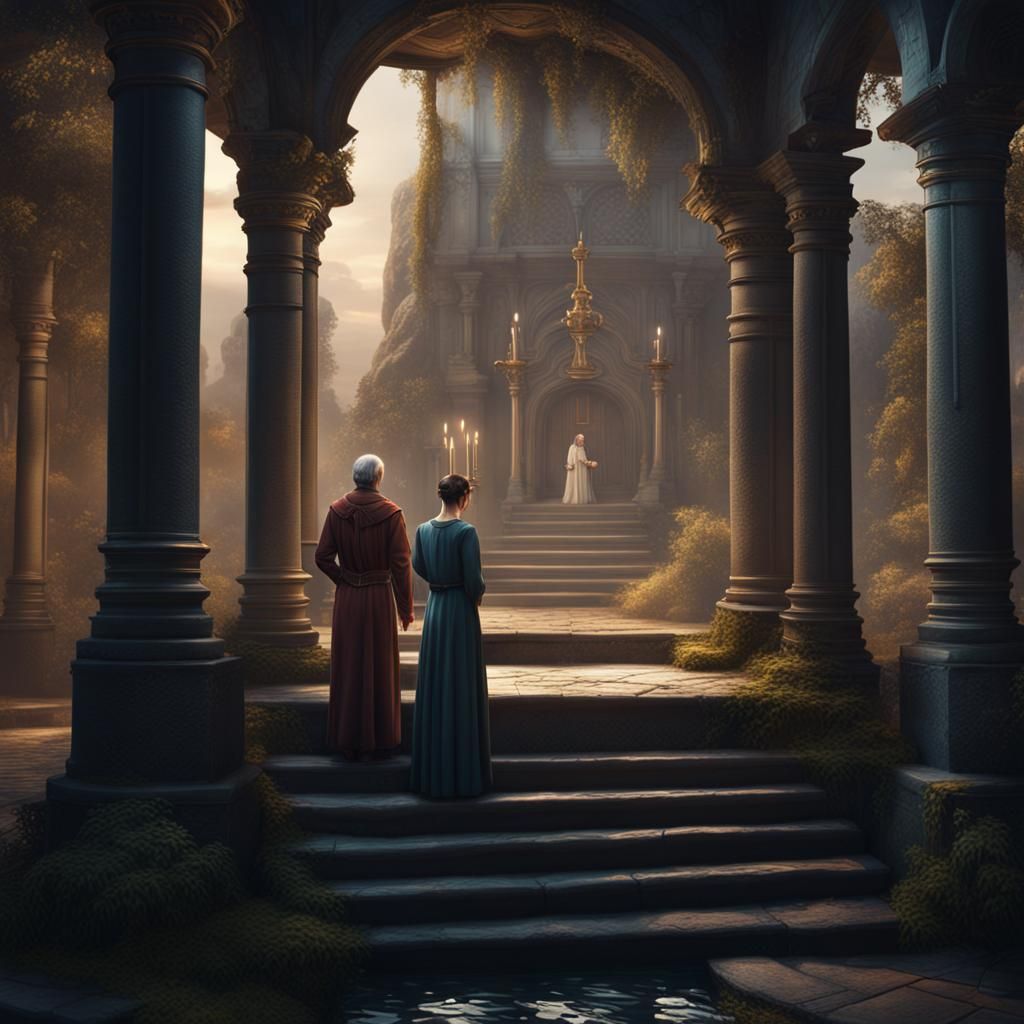 Servant's Prayer Fulfilled: A Fantasy Art Depiction