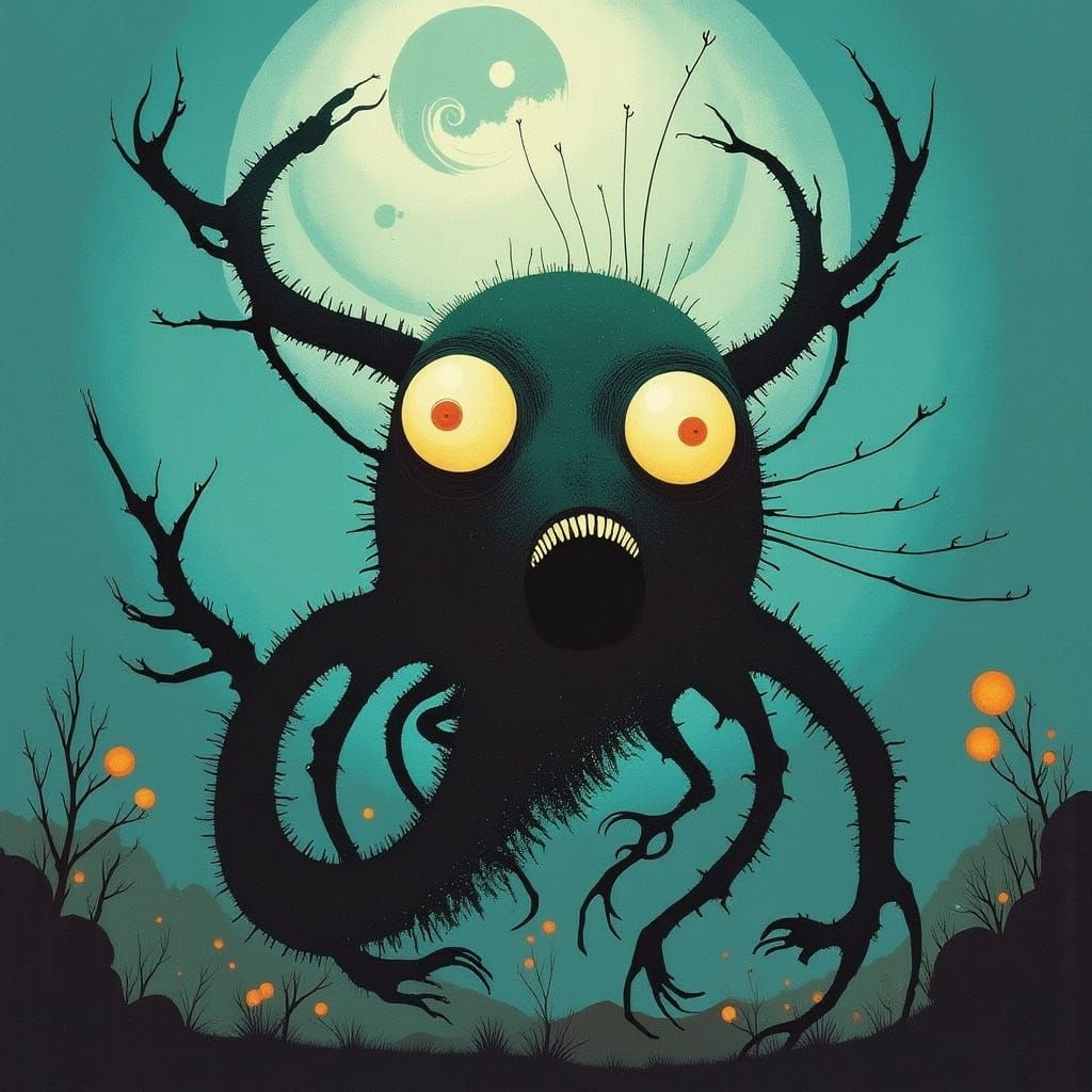 Sea Megalophobia in Cyberpunk Style