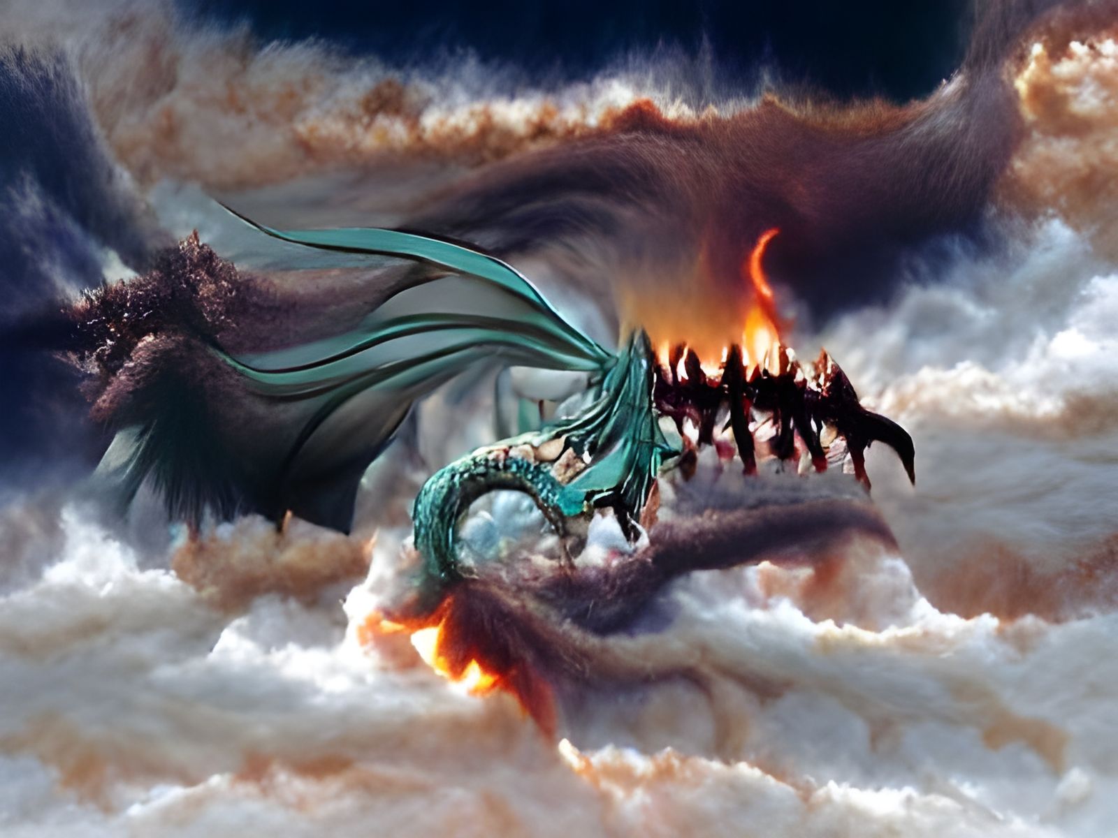 AI Interpretation of Tiamat, the Dragon Goddess