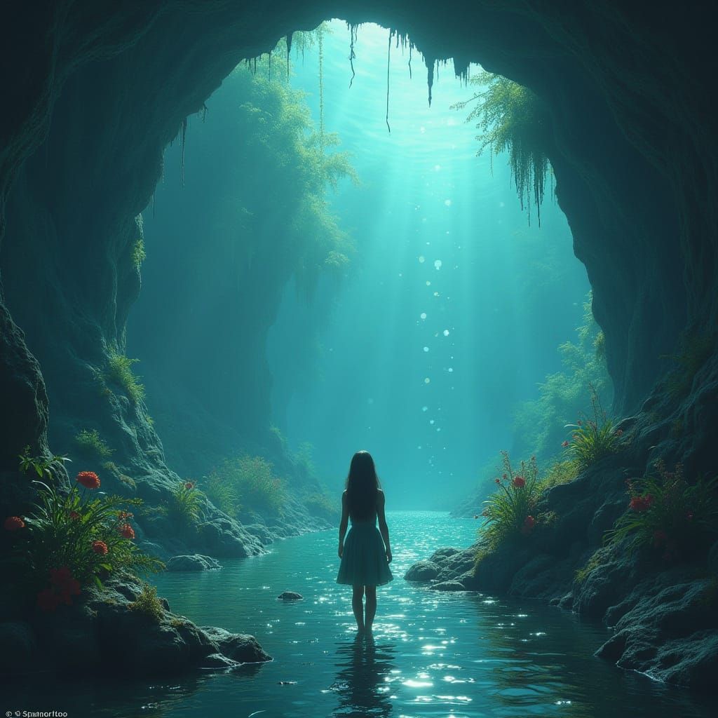 Surreal Desert Underwater World Inspired by Fantasy Art