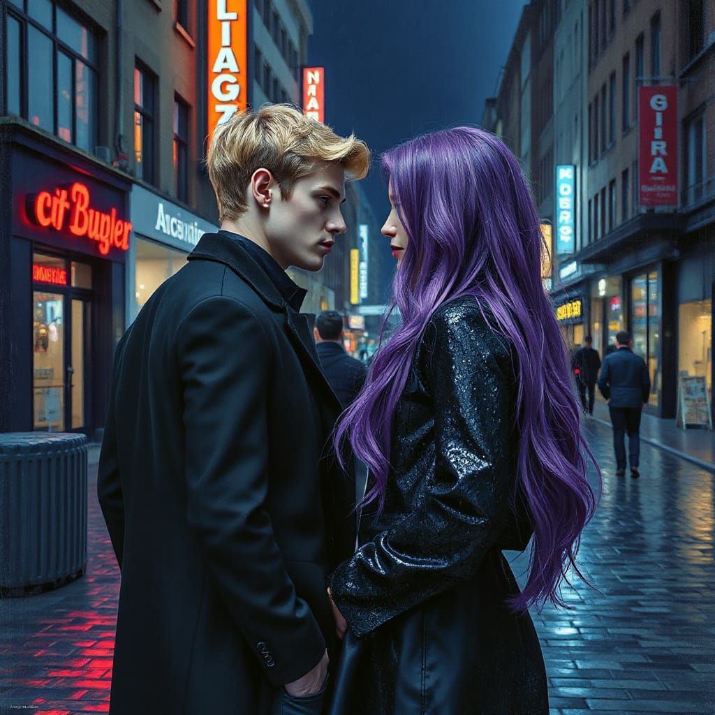 Dreamlike City Romance in Ethereal, Romantic Style