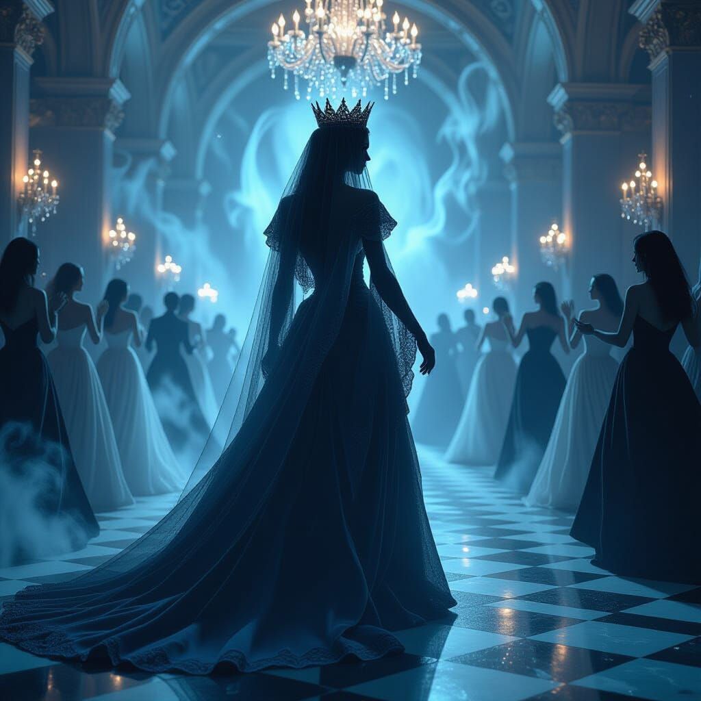 Spectral Queen in Ethereal Ballroom