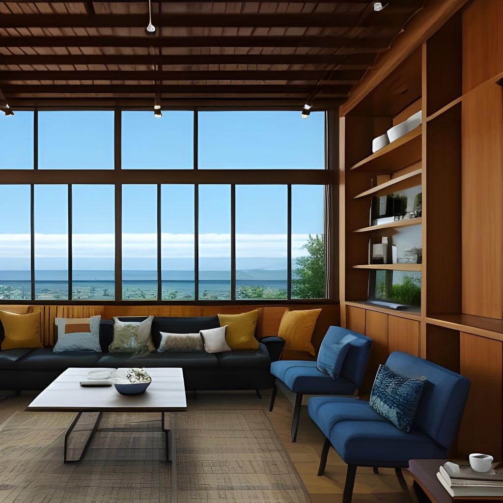 Snug Cozy Room in Whimsical Watercolor Style