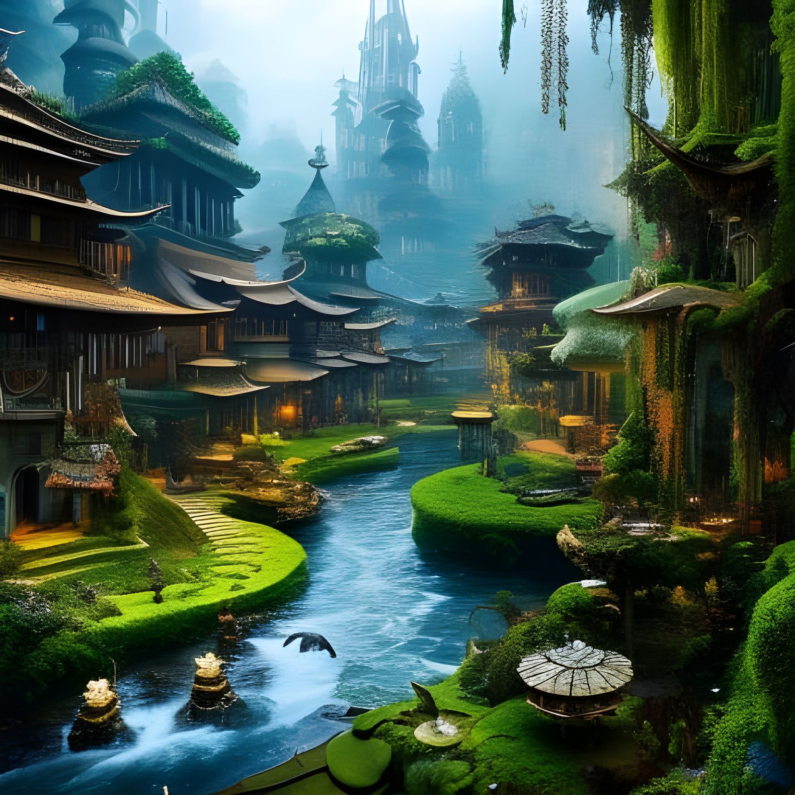 Hollow Earth village