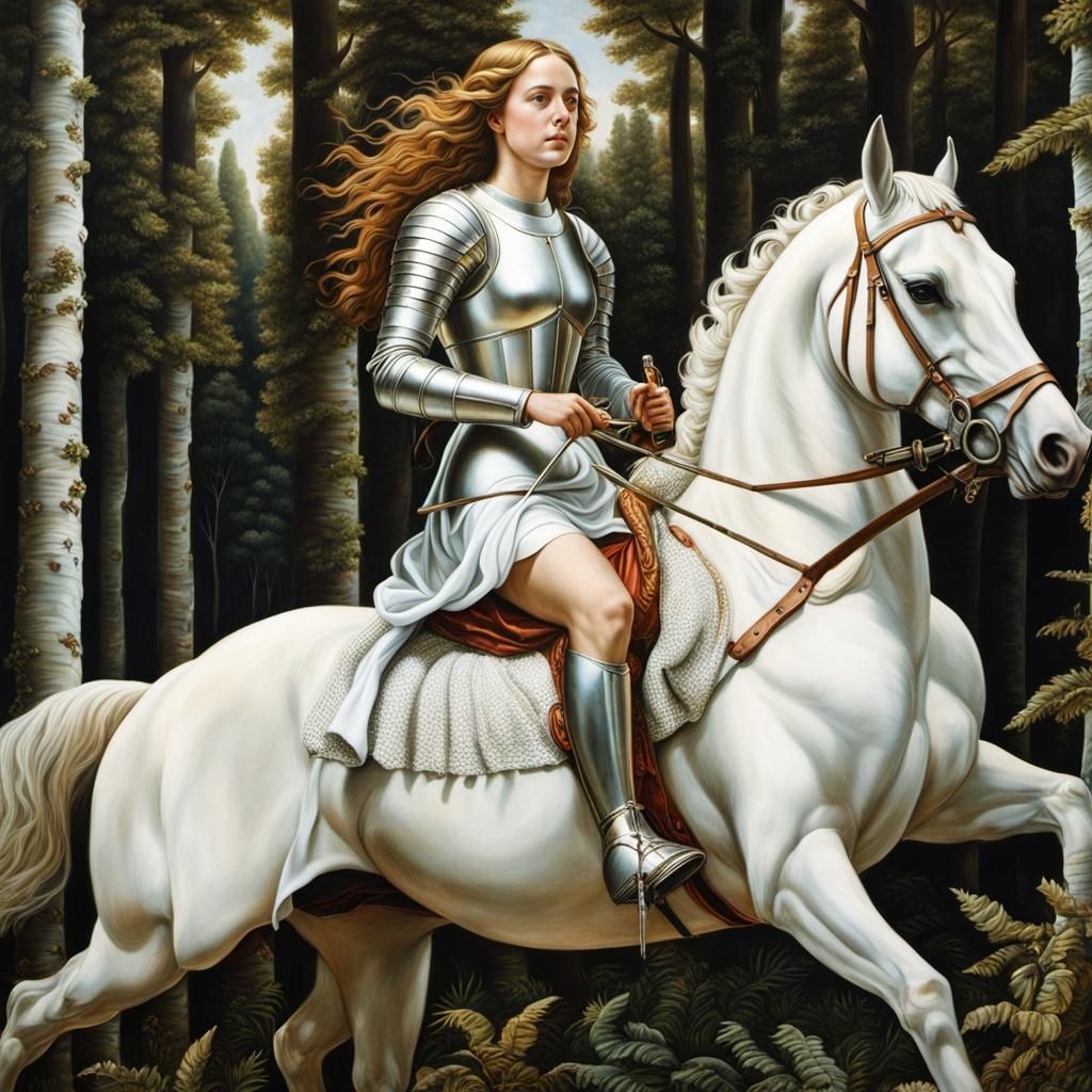Riding through a forest