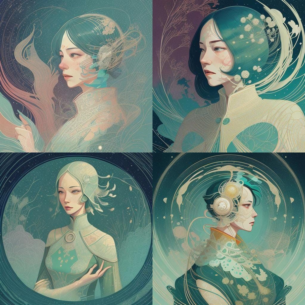 Intricate Illustration in Victo Ngai Style