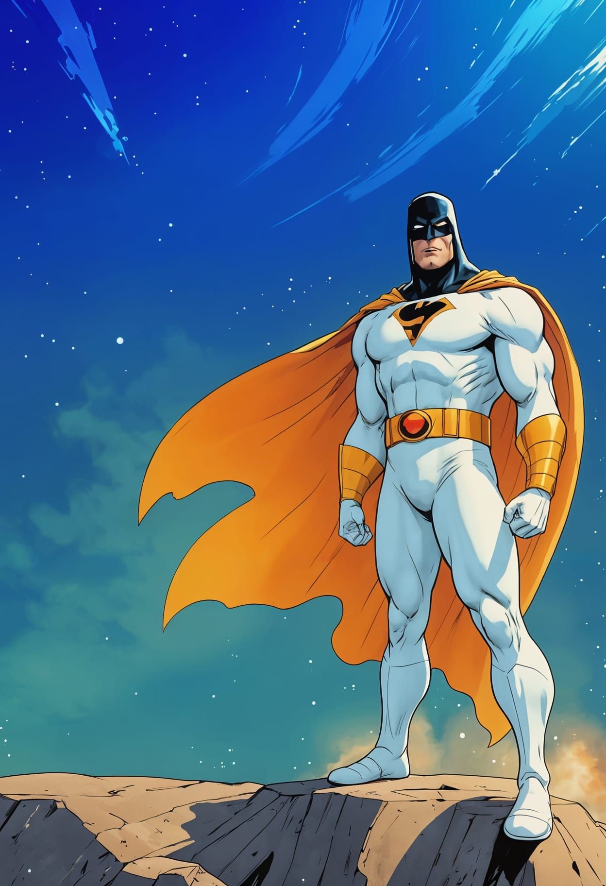 Space Ghost Standing Heroically Illustration