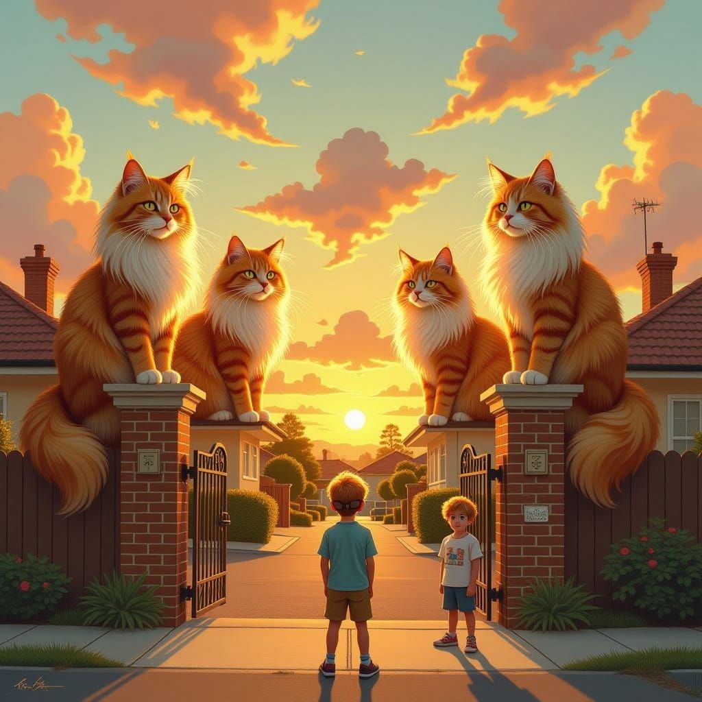 Enchanted Werecats Roam Box Hill South Suburbs in Vibrant 80...