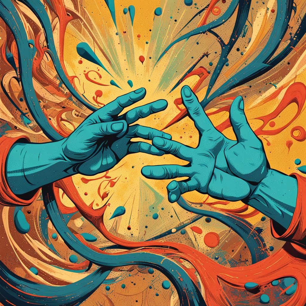 Abstract Fantasy Poster with Fine Details