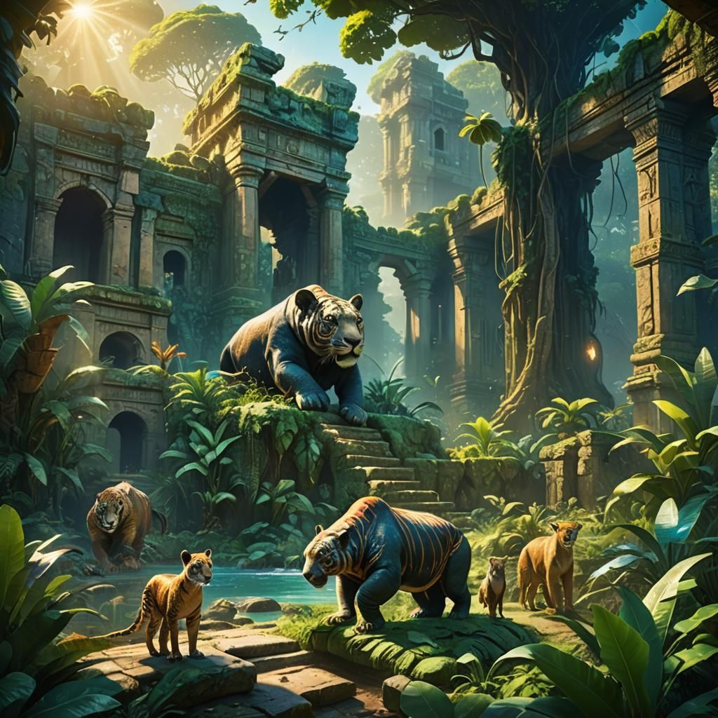 Terra Ultima: Exotic Animals in Fantasy Jungle
