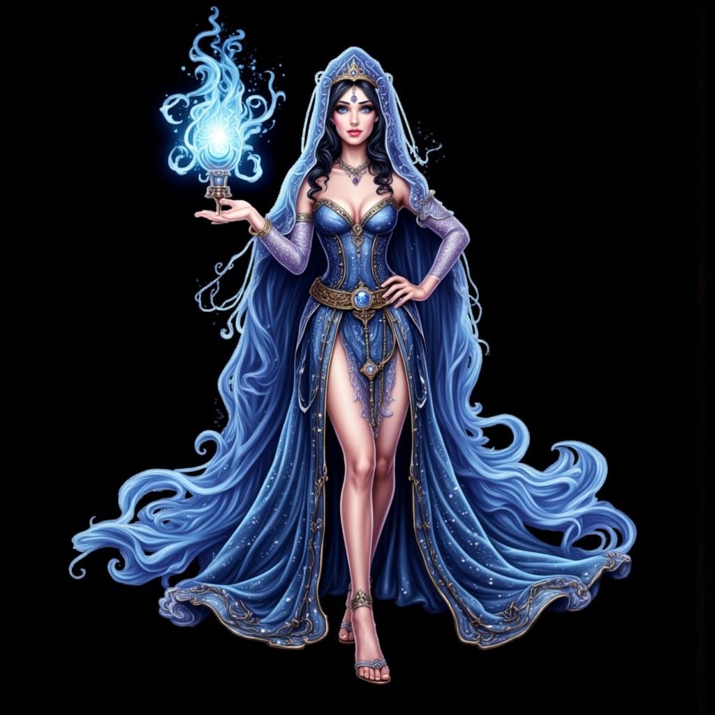 <lora:Alchemie Wizard:1.0>Create a Clean Oil Ink Airbrush Is...