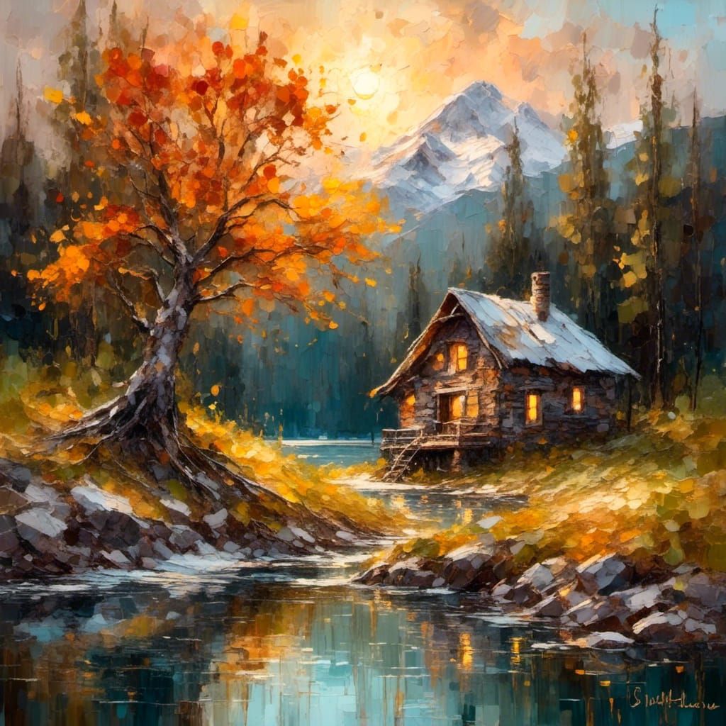 A home in the mountains