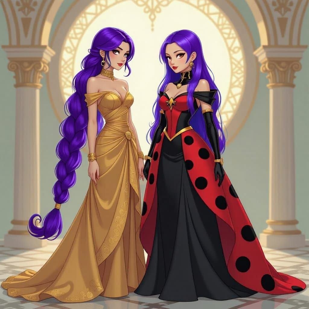 Rumi & Marinette in a Superhero Ball Gown Battle
