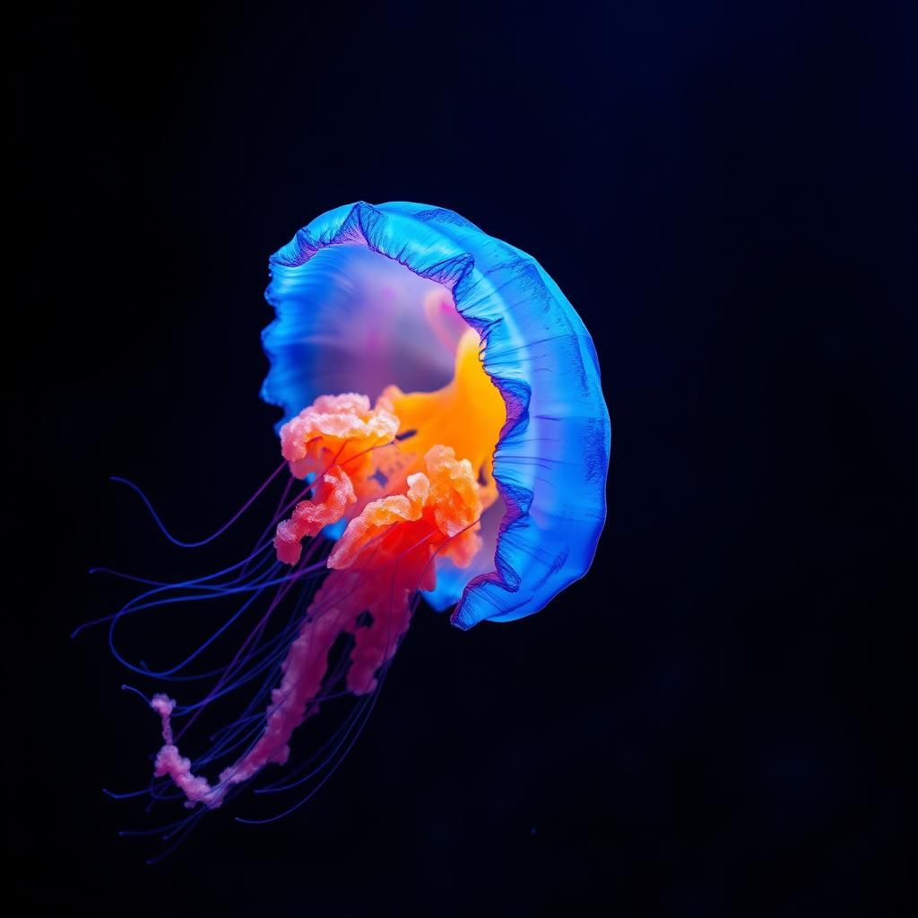 Bioluminescent Jellyfish in Mystical Dreamscape