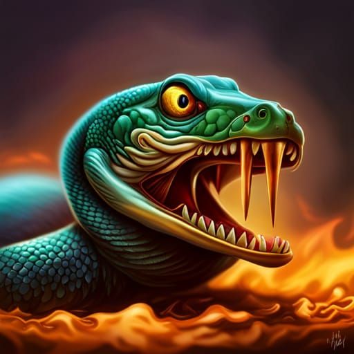 snake snake squirts venom