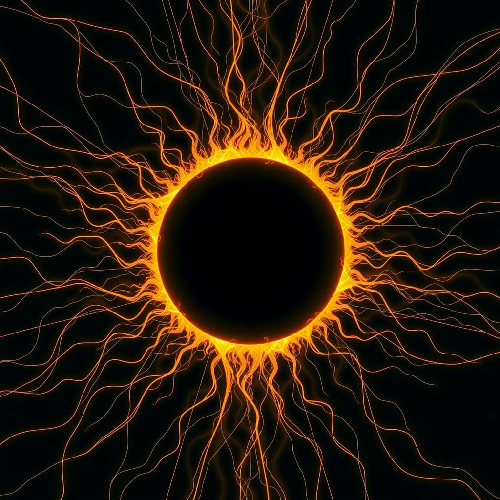 Neurographic Black Hole Sun Art