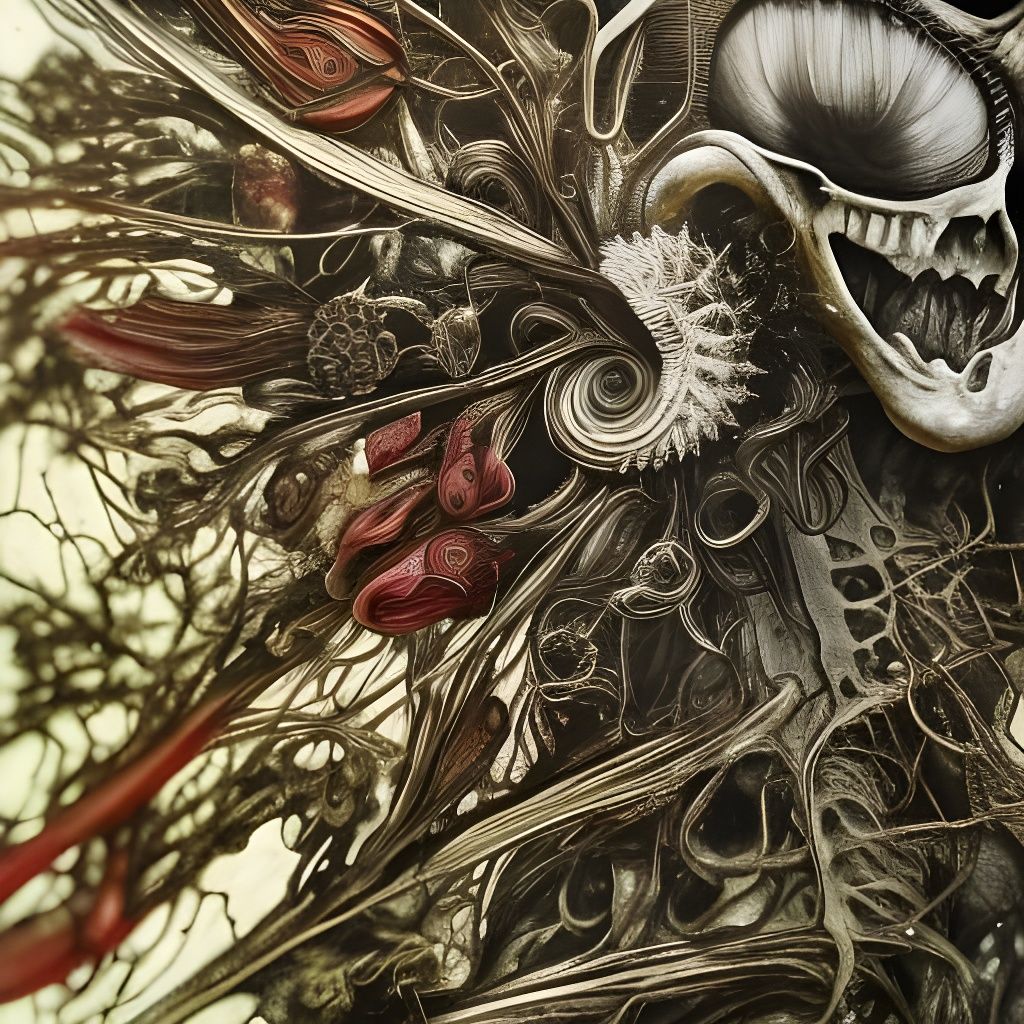 Grimdark Withering Flower Close-Up