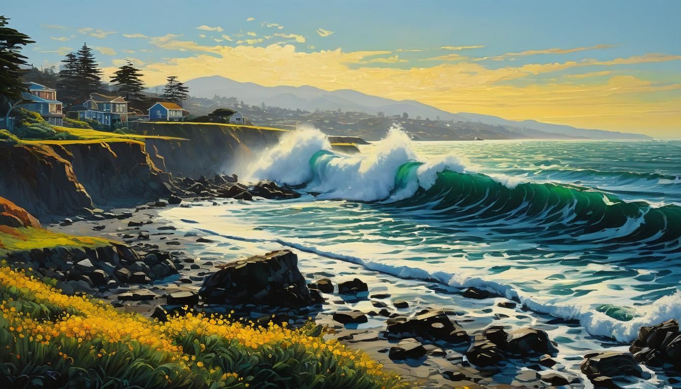 Point Isabel shoreline in Richmond, California,