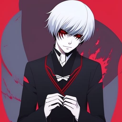 Kaneki Ghoul Fan Art in Anime Style