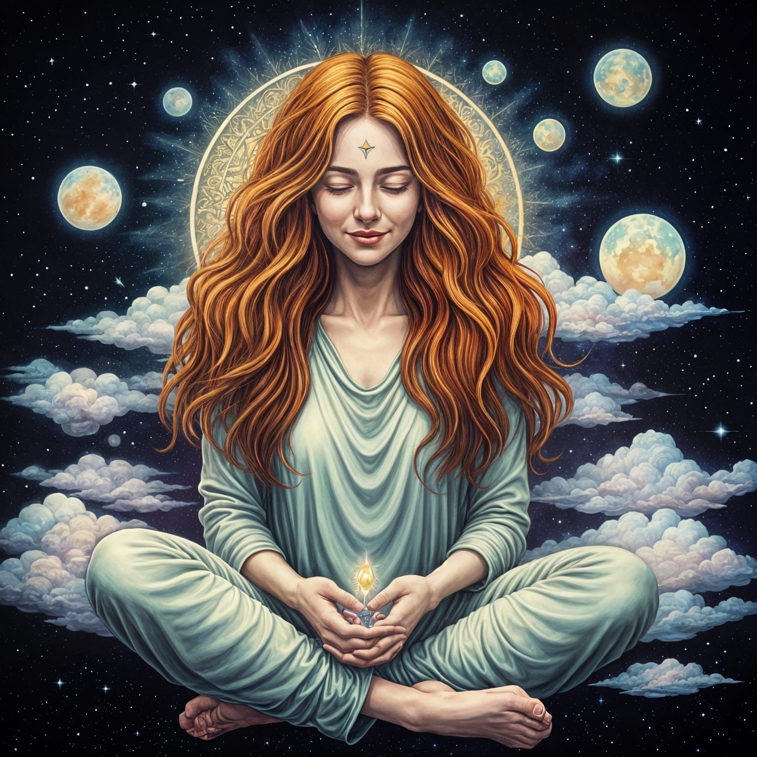 Cosmic Balance: Intimacy and Autonomy in Astral Art