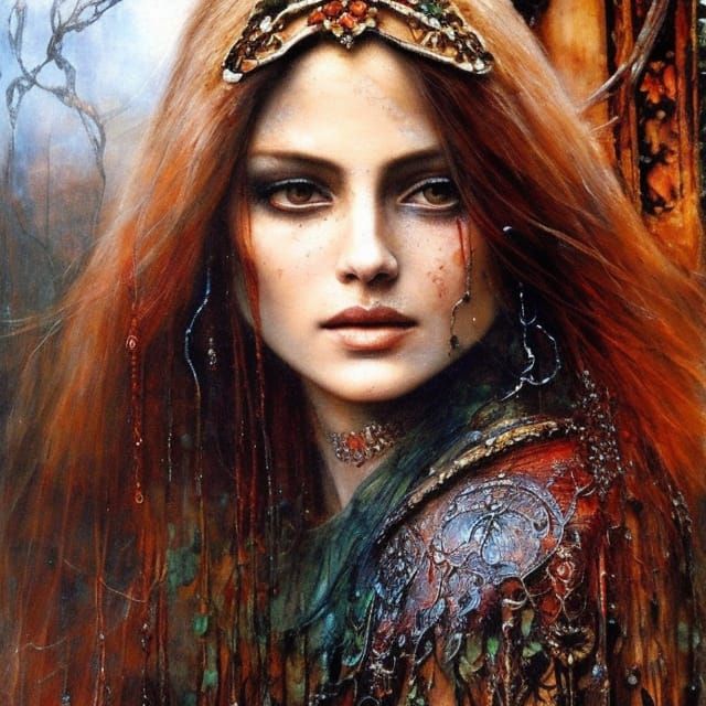 Sinister Portrait of a Girl in Fine Art Style