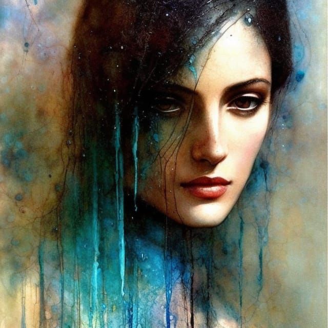 Sinister Portrait Inspired by Boulet, Pieck and Welz-Stein