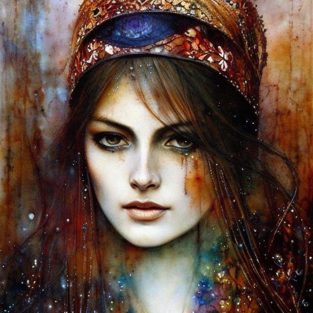 Gothic Portrait of a Pretty Girl in Sinister Light