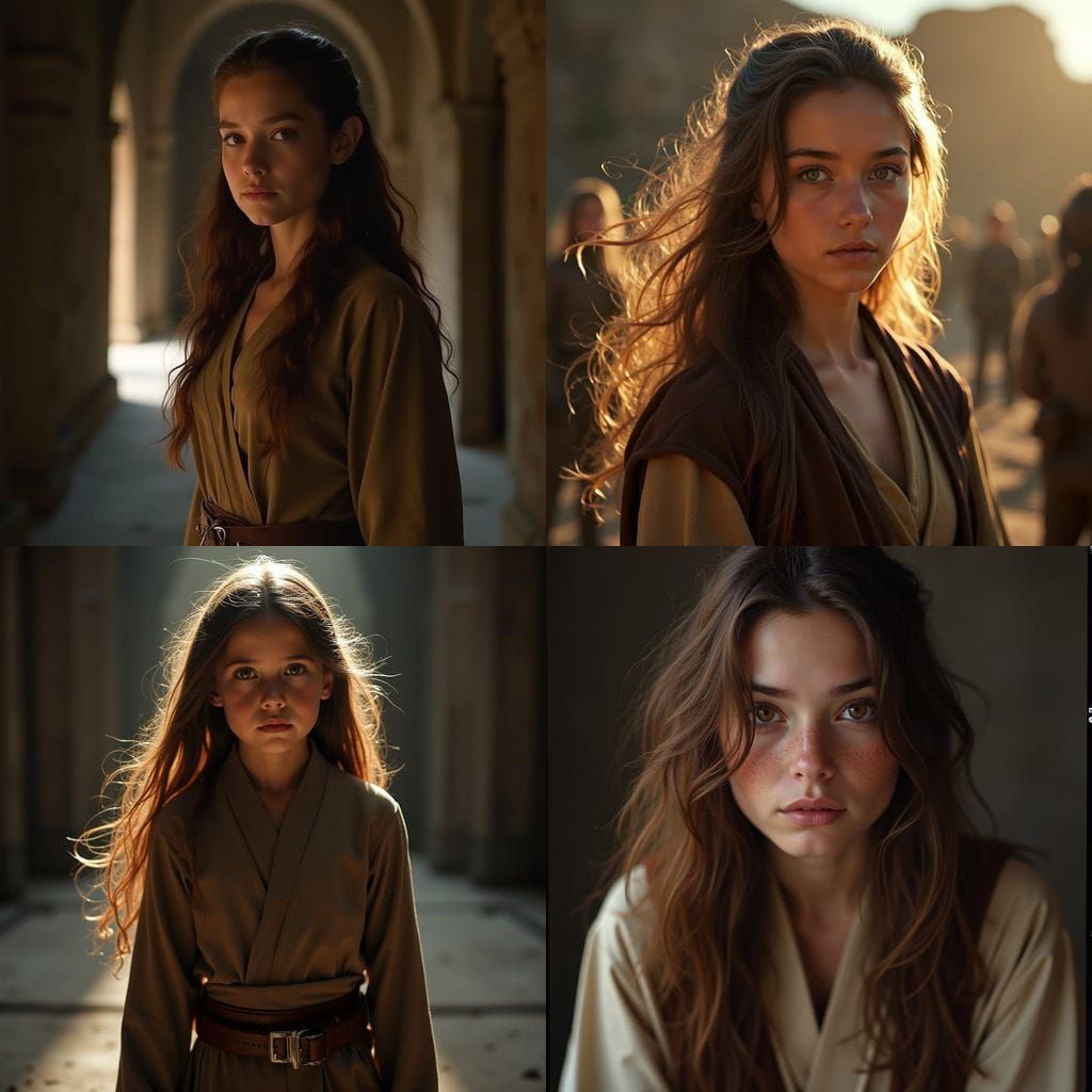 Jedi Knight Girl Cinematic Film Still