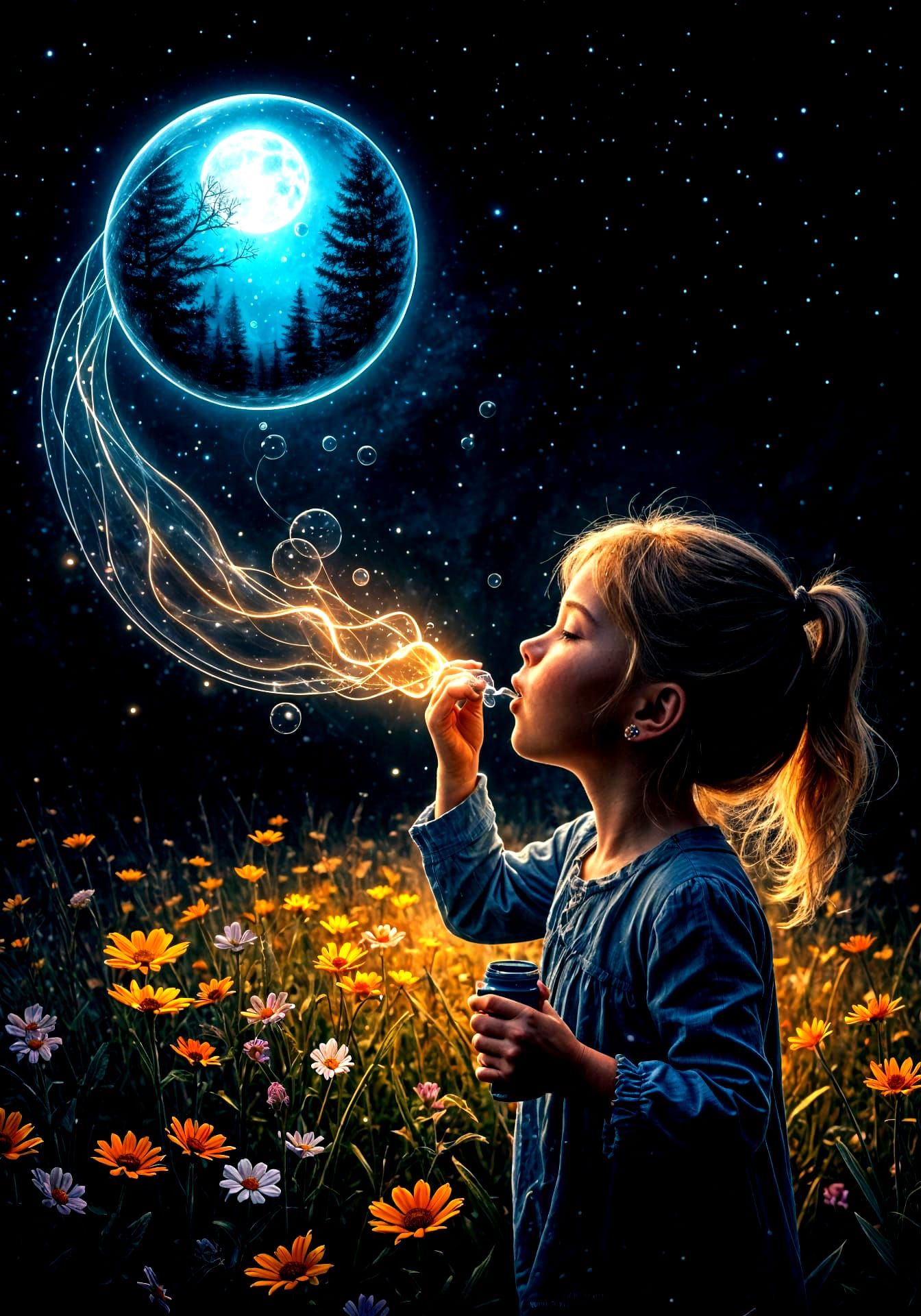 Magical Moonlit Bubbles of Seasons