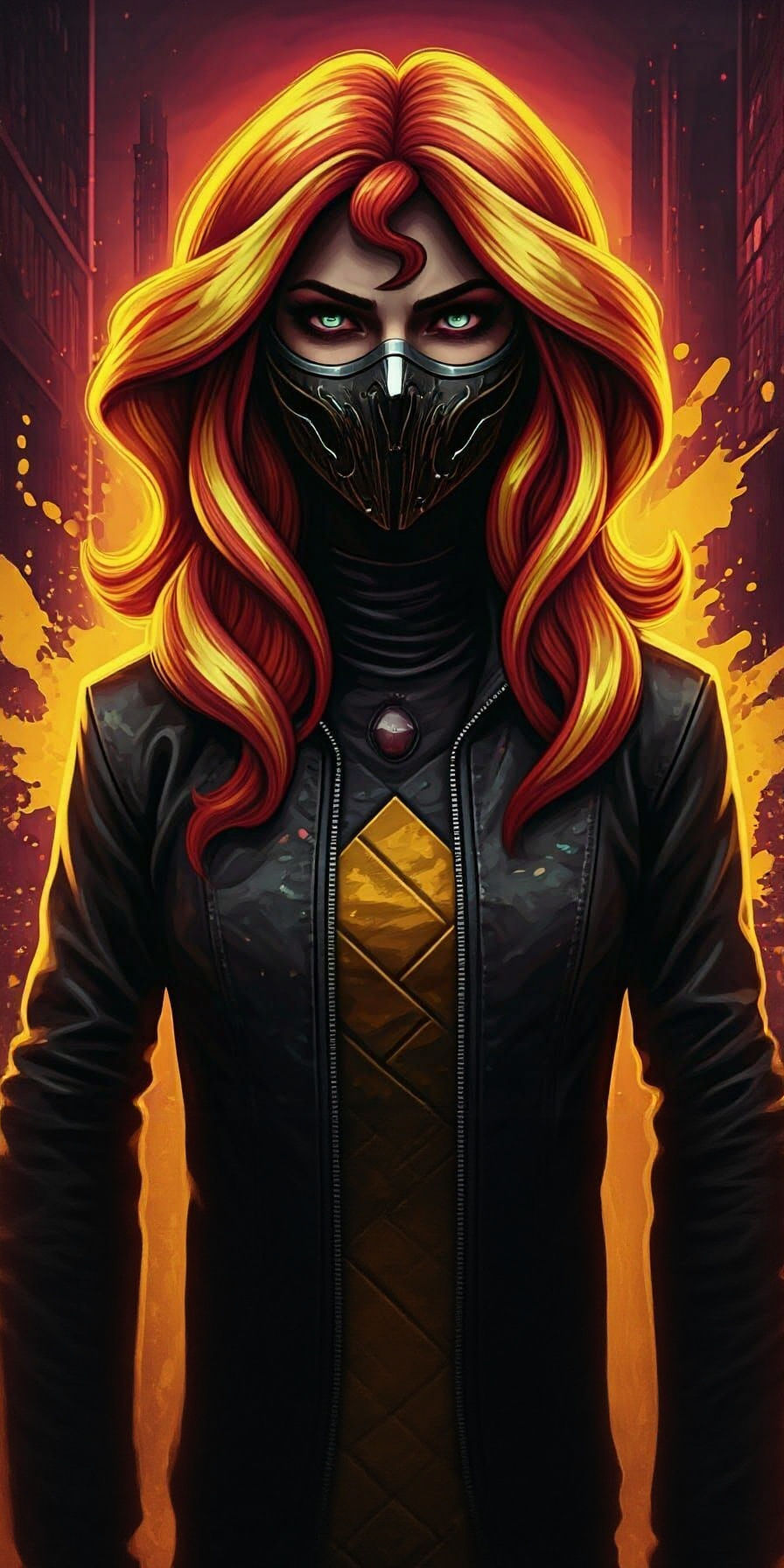 Sunset Shimmer as Cyberpunk Horror Killer