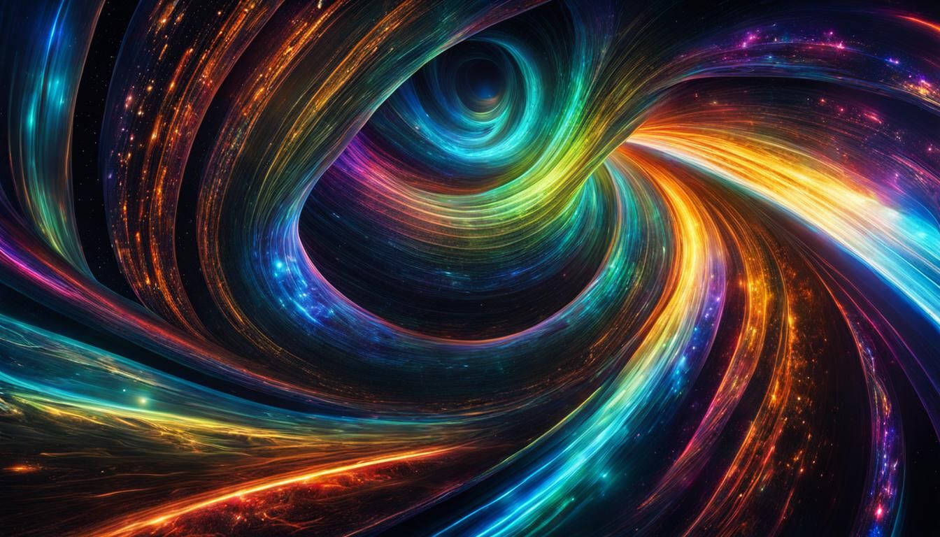 Ethereal Space Eel in Futuristic Sci-Fi Style