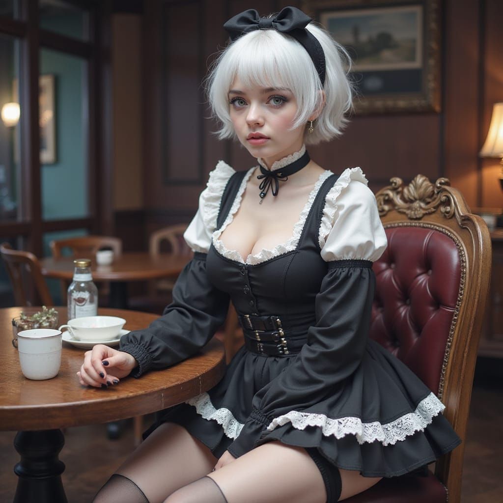 Beautiful emo Maid
