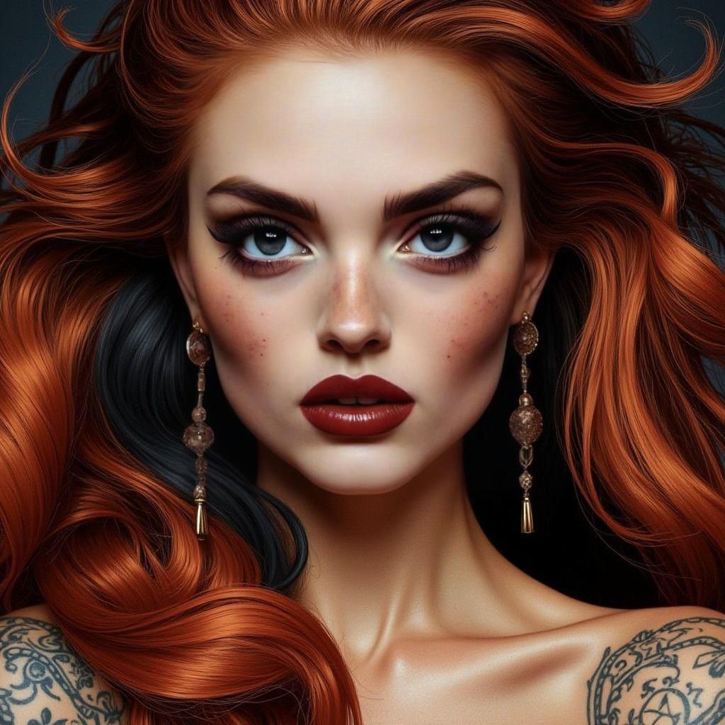 Soft Portrait of Woman with Tattoos