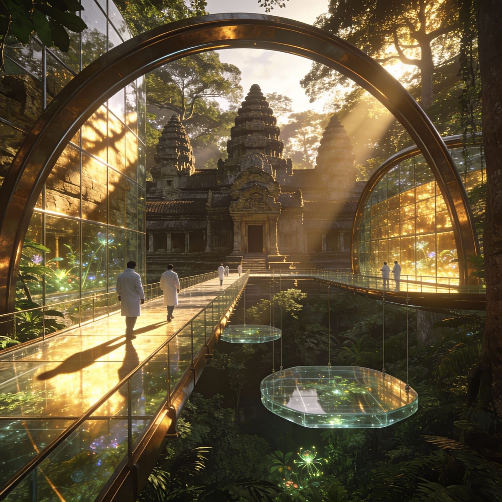 Futuristic Angkor Wat Emerges from Jungle Canopy