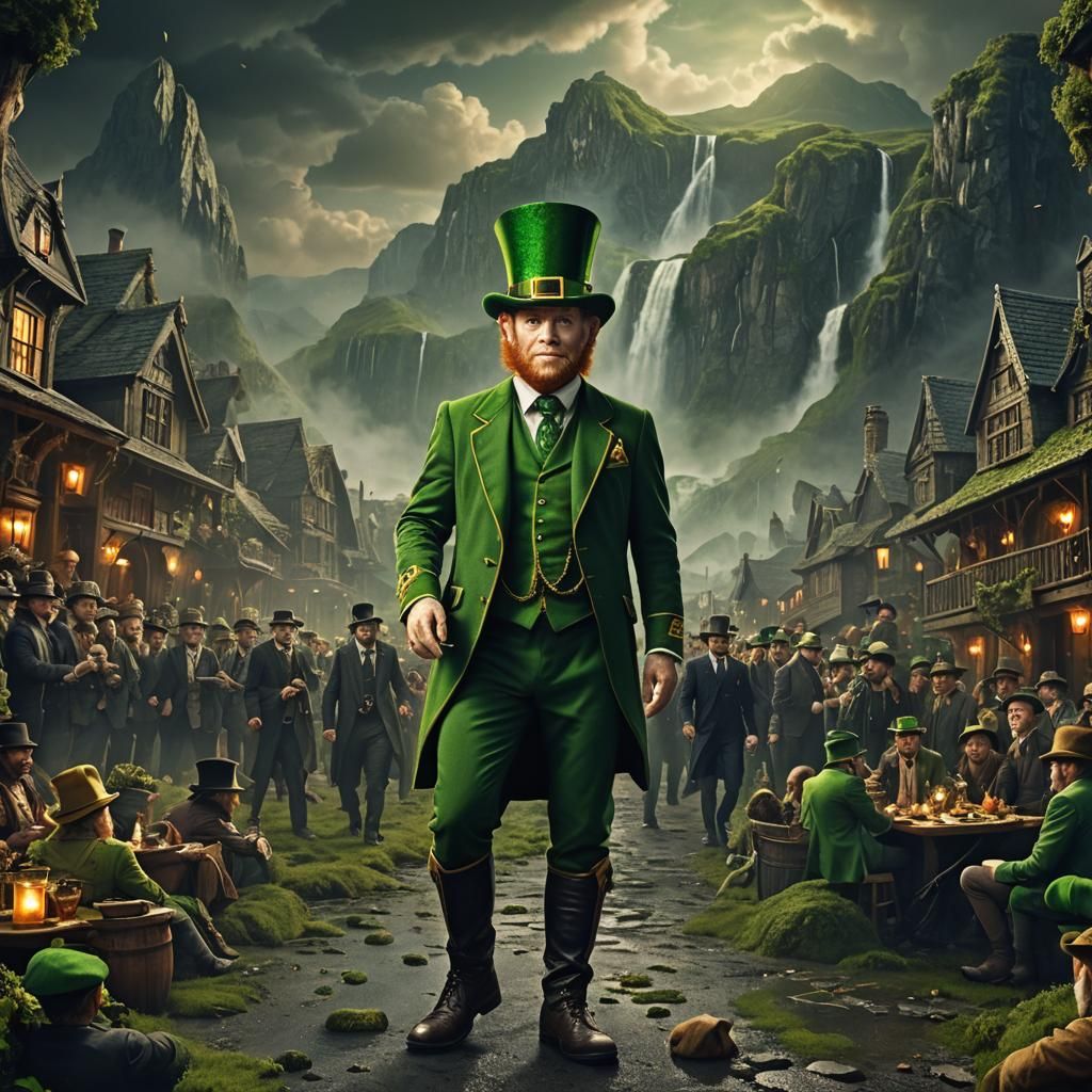 Leprechaun Bachelor Party: Epic Digital Matte Painting