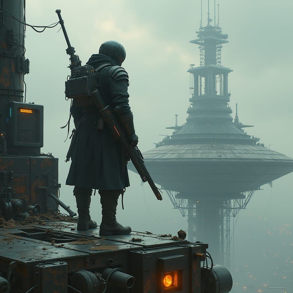 Brotherhood of Steel Soldier on Prydwen Airship