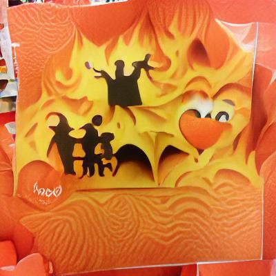 Hellish Halloween Family Greeting Card