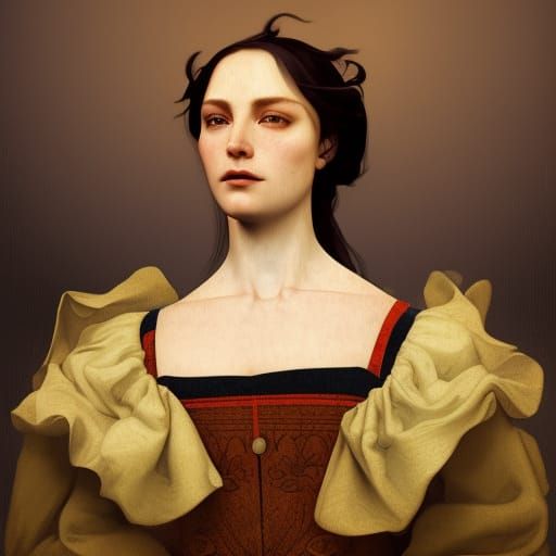 Politician's Portrait in Renaissance Style