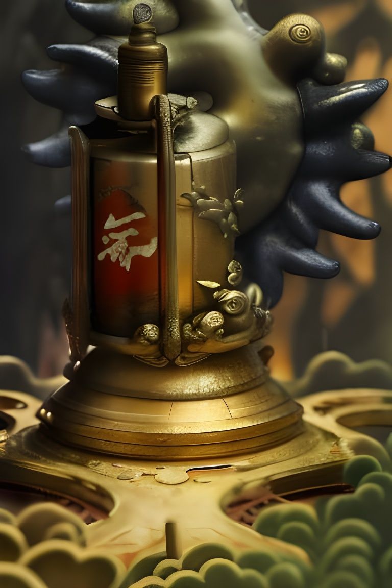 Alchemical Elements in Chinese Painting Style