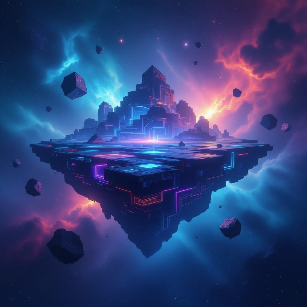 Surreal Cosmic Island with Impossible Geometries