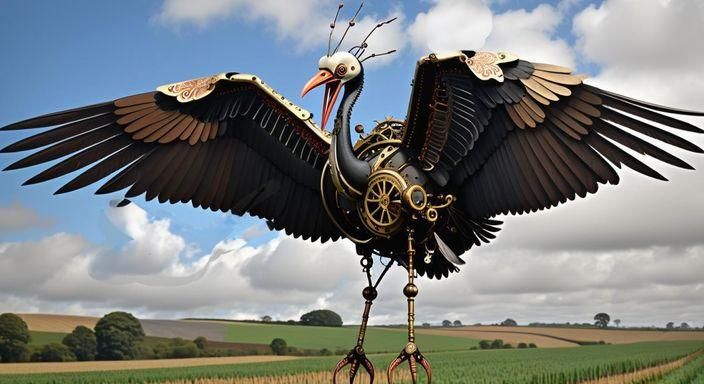 Fluffy White Clouds in a Blue Sky