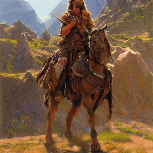 Epic Pathfinder Oil Painting by Gurney