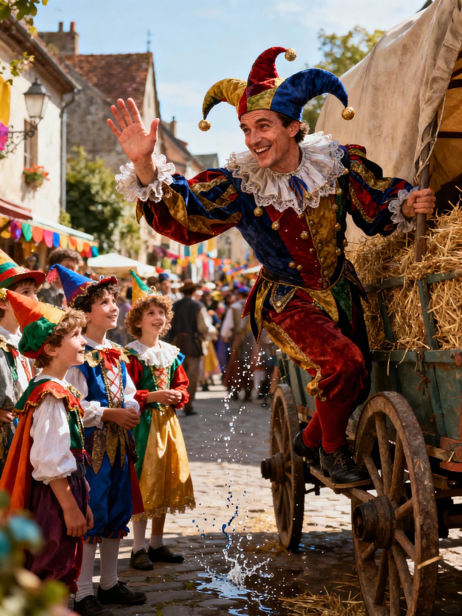 Court Jester Boards Hay Wagon, Bids Farewell to Fancy Dress ...