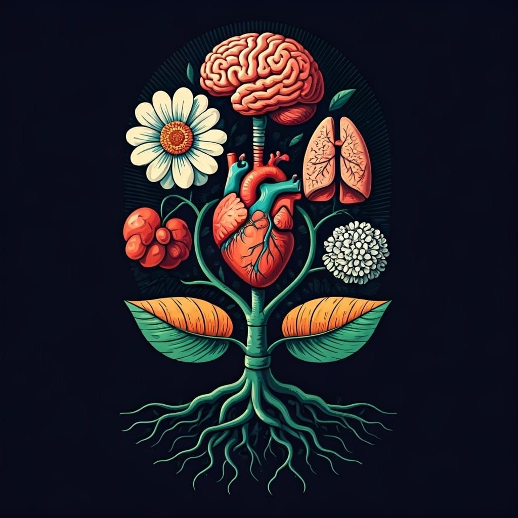 Plant where human organs are fruit