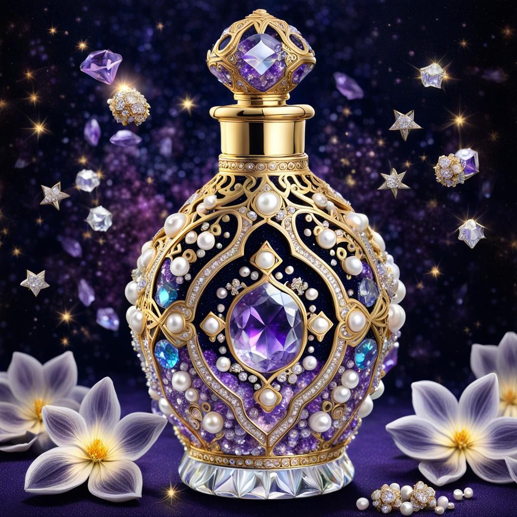 Beautiful Crystal Perfume Bottle