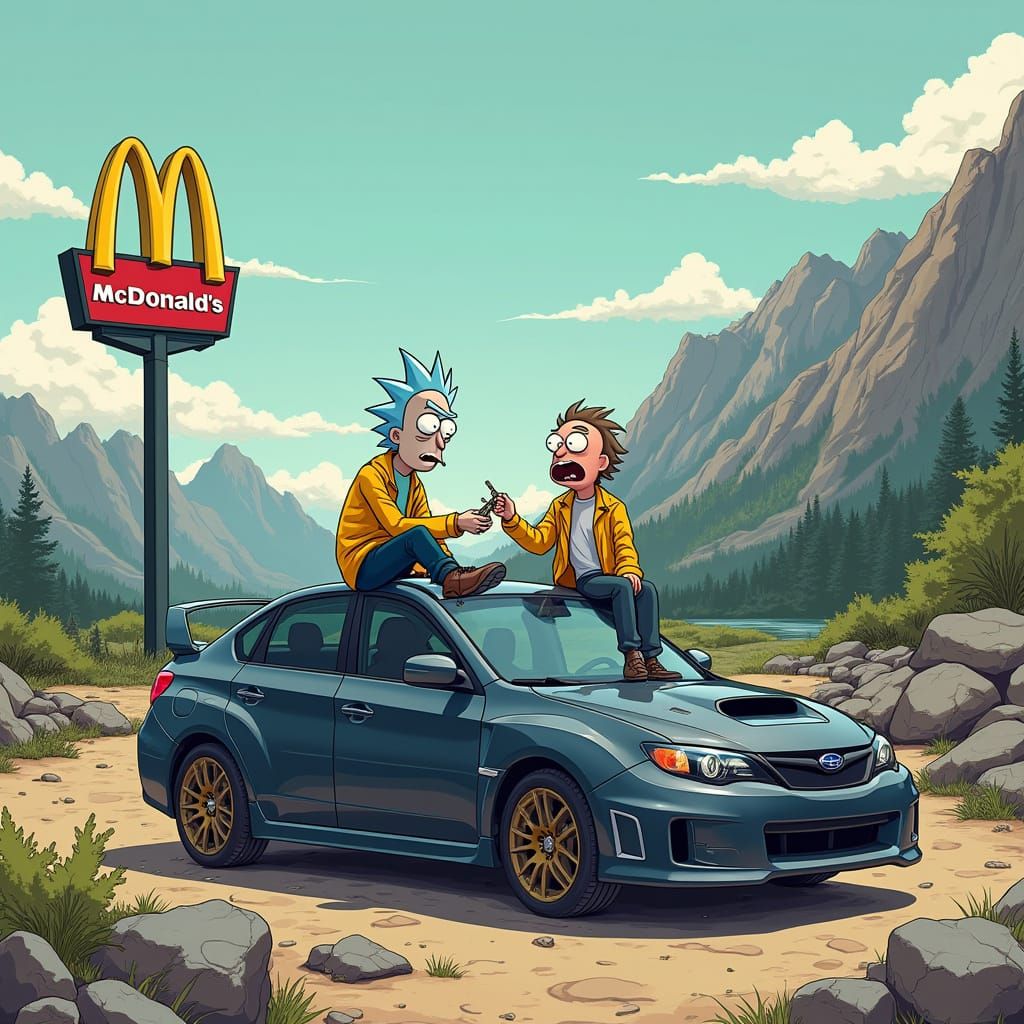 Stylish Dark Grey WRX Meets the Wilderness